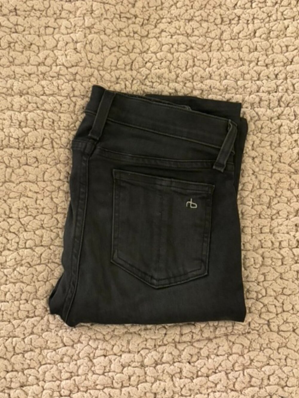 Rag & Bone Skinny Jeans in Black Size 25